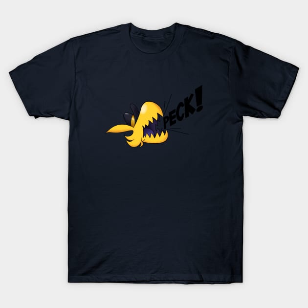 PECK! T-Shirt by Fuzzy Klutz